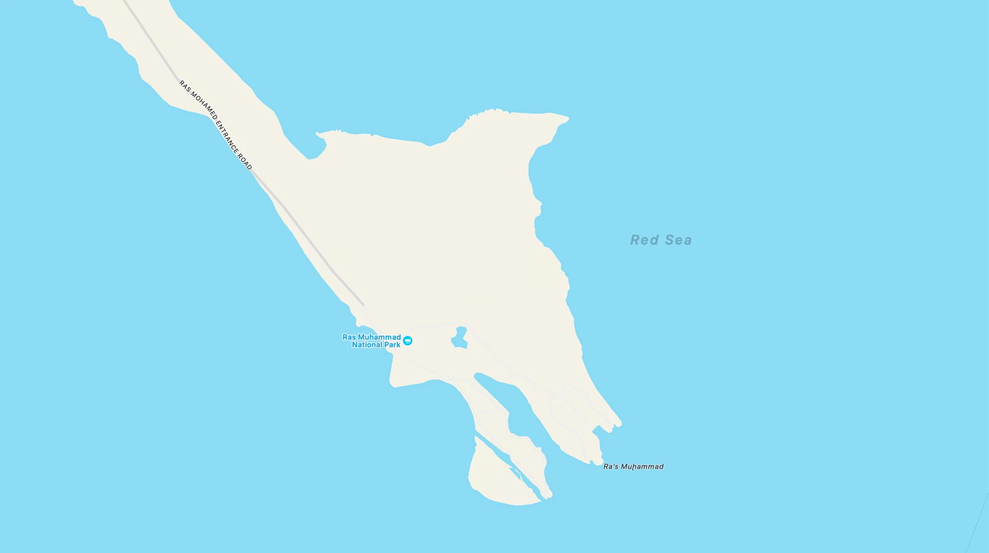Ras Mohamed satellite view